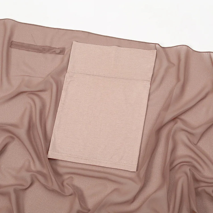 Newest Instant Chiffon Hijab with Magnetic Buckle Solid Color Woman Muslim Hijab Scarf Islamic Turban Fashion Headband Shawls - Lena & Miles Exquisite Boutique LLC.