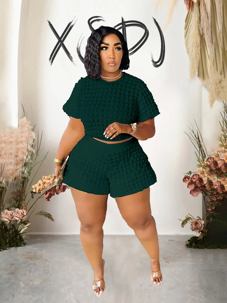 Summer Suit Chic and Elegant Woman Set New In Sexy Outfit Casual Shorts Sets Womens 2 Piece Plus Size Dropshipping Wholesale - Lena & Miles Exquisite Boutique LLC.