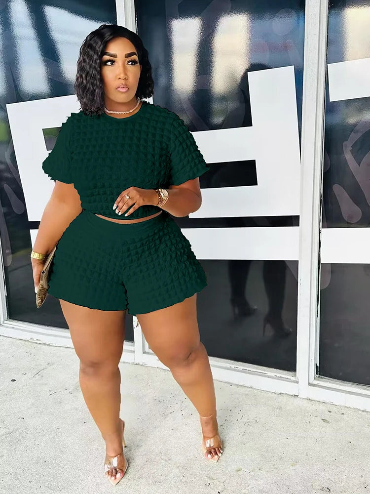 Summer Suit Chic and Elegant Woman Set New In Sexy Outfit Casual Shorts Sets Womens 2 Piece Plus Size Dropshipping Wholesale - Lena & Miles Exquisite Boutique LLC.