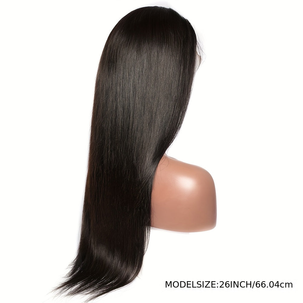 13x4 Straight HD Transparent Lace Front Wigs Human Hair 150% Density Glueless Brazilian Virgin Human Hair Lace Frontal Wigs For Women Pre Plucked With Baby Hair Natural Hairline 28 30 32 34 Inches Straight Lace Frontal Wigs N - Lena & Miles Exquisite Boutique LLC.