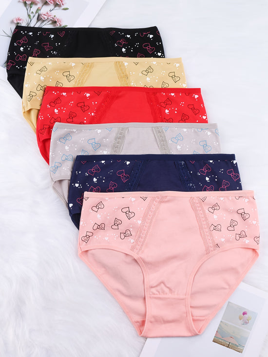 High Waist Print Briefs - Ultra-Comfortable & Moisture-