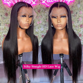 13x4 Straight HD Transparent Lace Front Wigs Human Hair 150% Density Glueless Brazilian Virgin Human Hair Lace Frontal Wigs For Women Pre Plucked With Baby Hair Natural Hairline 28 30 32 34 Inches Straight Lace Frontal Wigs N - Lena & Miles Exquisite Boutique LLC.