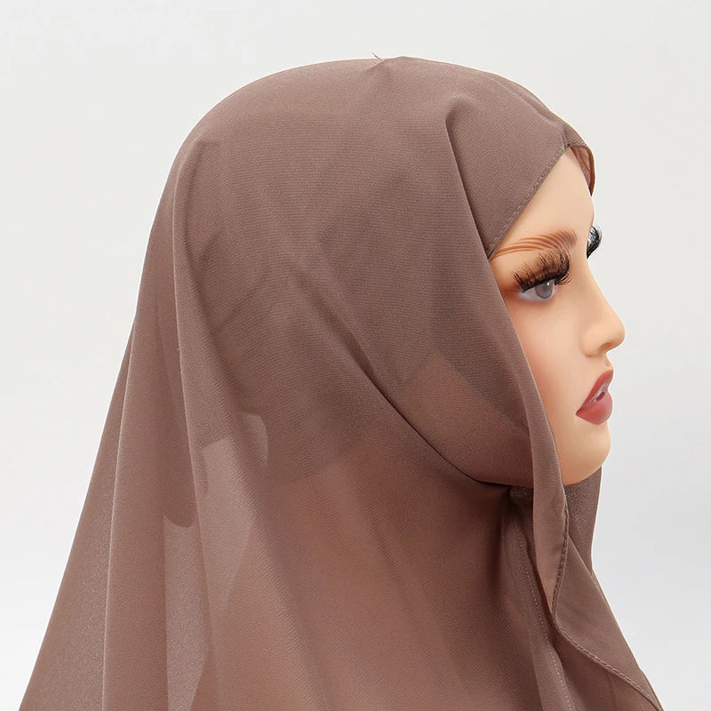 Muslim Newest Instant Chiffon Hijab with Magneti - Lena & Miles Exquisite Boutique LLC.