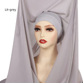 Muslim Newest Instant Chiffon Hijab with Magneti - Lena & Miles Exquisite Boutique LLC.