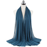 Women Muslim Chiffon Hijab Shawls Scarf Modal Cotton Jersey Hijabs Plain Soft For Woman Muslim Voile Head Wraps 70*180cm Islamic - Lena & Miles Exquisite Boutique LLC.