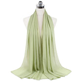 Women Muslim Chiffon Hijab Shawls Scarf Modal Cotton Jersey Hijabs Plain Soft For Woman Muslim Voile Head Wraps 70*180cm Islamic - Lena & Miles Exquisite Boutique LLC.