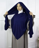 Anti Slip Muslim Hijab Set Jersey Khimar Abaya - Lena & Miles Exquisite Boutique LLC.