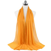 Women Muslim Chiffon Hijab Shawls Scarf Modal Cotton Jersey Hijabs Plain Soft For Woman Muslim Voile Head Wraps 70*180cm Islamic - Lena & Miles Exquisite Boutique LLC.
