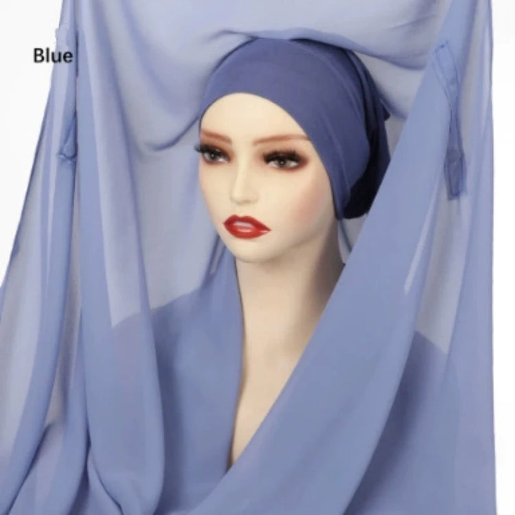 Muslim Newest Instant Chiffon Hijab with Magneti - Lena & Miles Exquisite Boutique LLC.