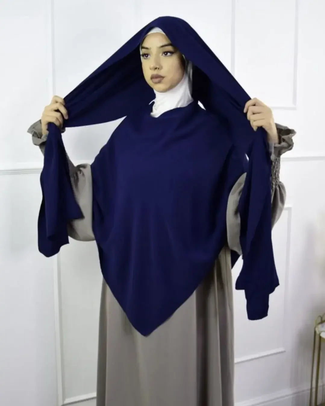 Anti Slip Muslim Hijab Set Jersey Khimar Abaya - Lena & Miles Exquisite Boutique LLC.