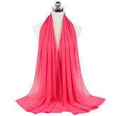 Women Muslim Chiffon Hijab Shawls Scarf Modal Cotton Jersey Hijabs Plain Soft For Woman Muslim Voile Head Wraps 70*180cm Islamic - Lena & Miles Exquisite Boutique LLC.