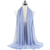 Women Muslim Chiffon Hijab Shawls Scarf Modal Cotton Jersey Hijabs Plain Soft For Woman Muslim Voile Head Wraps 70*180cm Islamic - Lena & Miles Exquisite Boutique LLC.