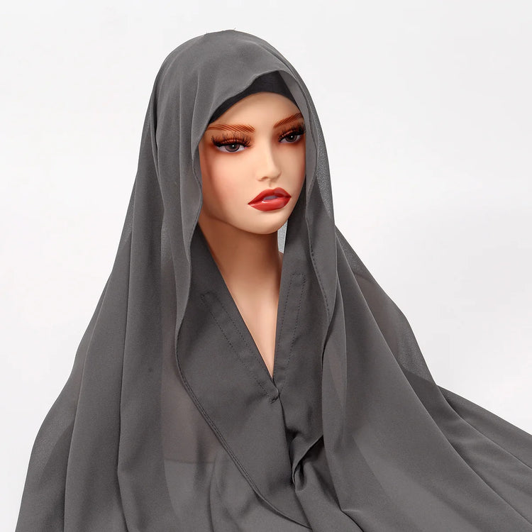 Muslim Newest Instant Chiffon Hijab with Magneti - Lena & Miles Exquisite Boutique LLC.