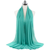 Women Muslim Chiffon Hijab Shawls Scarf Modal Cotton Jersey Hijabs Plain Soft For Woman Muslim Voile Head Wraps 70*180cm Islamic - Lena & Miles Exquisite Boutique LLC.