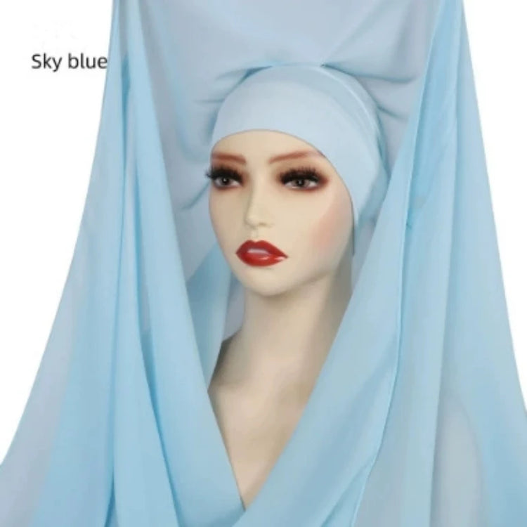 Muslim Newest Instant Chiffon Hijab with Magneti - Lena & Miles Exquisite Boutique LLC.