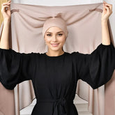 Newest Instant Chiffon Hijab with Magnetic Buckle Solid Color Woman Muslim Hijab Scarf Islamic Turban Fashion Headband Shawls - Lena & Miles Exquisite Boutique LLC.