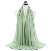 Women Muslim Chiffon Hijab Shawls Scarf Modal Cotton Jersey Hijabs Plain Soft For Woman Muslim Voile Head Wraps 70*180cm Islamic - Lena & Miles Exquisite Boutique LLC.