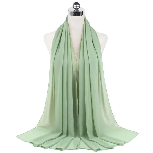 Women Muslim Chiffon Hijab Shawls Scarf Modal Cotton Jersey Hijabs Plain Soft For Woman Muslim Voile Head Wraps 70*180cm Islamic - Lena & Miles Exquisite Boutique LLC.