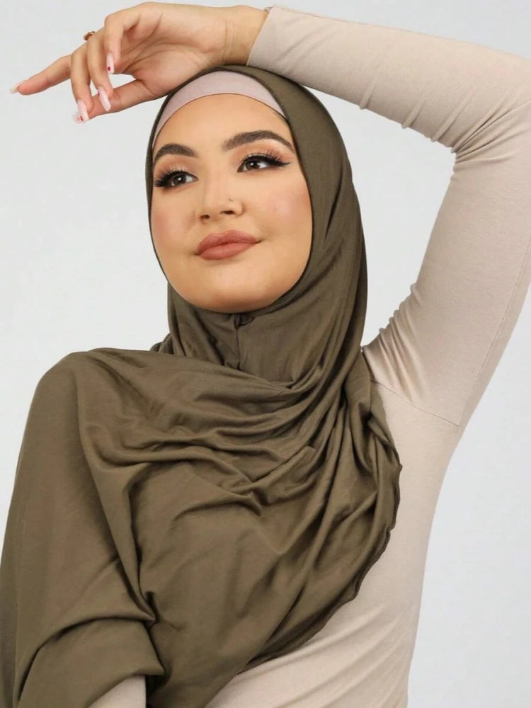 Muslim Premium Jersey Hijab Scarf Women Instant - Lena & Miles Exquisite Boutique LLC.