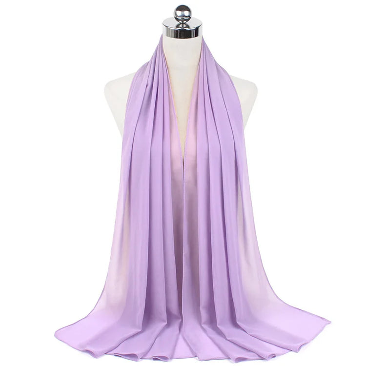 Women Muslim Chiffon Hijab Shawls Scarf Modal Cotton Jersey Hijabs Plain Soft For Woman Muslim Voile Head Wraps 70*180cm Islamic - Lena & Miles Exquisite Boutique LLC.