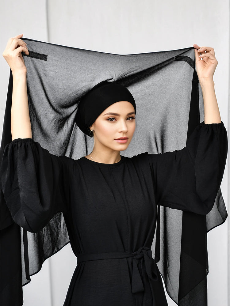 Muslim Newest Instant Chiffon Hijab with Magneti - Lena & Miles Exquisite Boutique LLC.