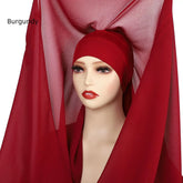 Muslim Newest Instant Chiffon Hijab with Magneti - Lena & Miles Exquisite Boutique LLC.