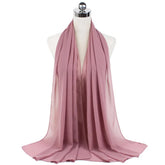 Women Muslim Chiffon Hijab Shawls Scarf Modal Cotton Jersey Hijabs Plain Soft For Woman Muslim Voile Head Wraps 70*180cm Islamic - Lena & Miles Exquisite Boutique LLC.