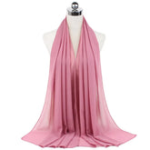Women Muslim Chiffon Hijab Shawls Scarf Modal Cotton Jersey Hijabs Plain Soft For Woman Muslim Voile Head Wraps 70*180cm Islamic - Lena & Miles Exquisite Boutique LLC.