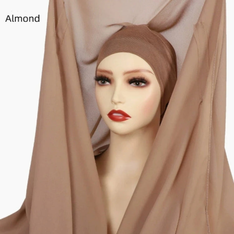 Muslim Newest Instant Chiffon Hijab with Magneti - Lena & Miles Exquisite Boutique LLC.