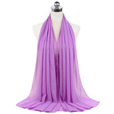 Women Muslim Chiffon Hijab Shawls Scarf Modal Cotton Jersey Hijabs Plain Soft For Woman Muslim Voile Head Wraps 70*180cm Islamic - Lena & Miles Exquisite Boutique LLC.
