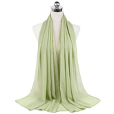 Women Muslim Chiffon Hijab Shawls Scarf Modal Cotton Jersey Hijabs Plain Soft For Woman Muslim Voile Head Wraps 70*180cm Islamic - Lena & Miles Exquisite Boutique LLC.
