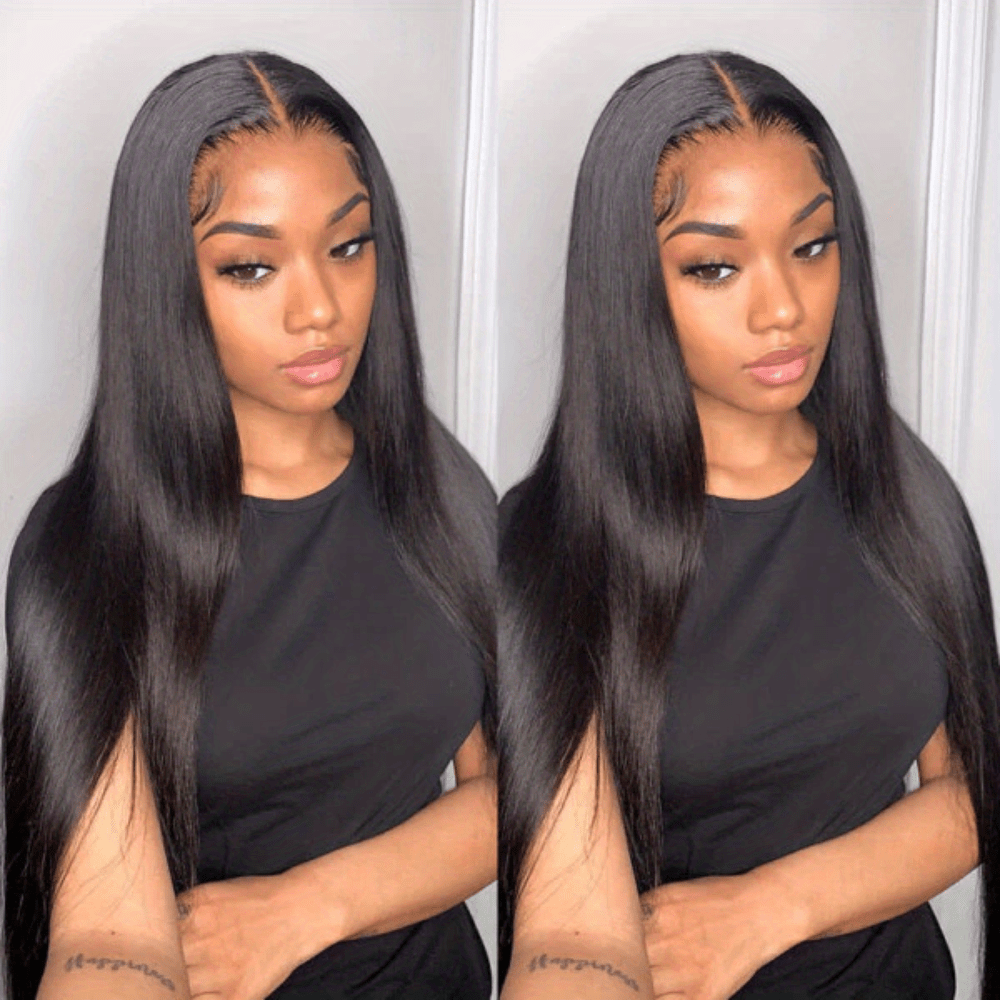 13x4 Straight HD Transparent Lace Front Wigs Human Hair 150% Density Glueless Brazilian Virgin Human Hair Lace Frontal Wigs For Women Pre Plucked With Baby Hair Natural Hairline 28 30 32 34 Inches Straight Lace Frontal Wigs N - Lena & Miles Exquisite Boutique LLC.