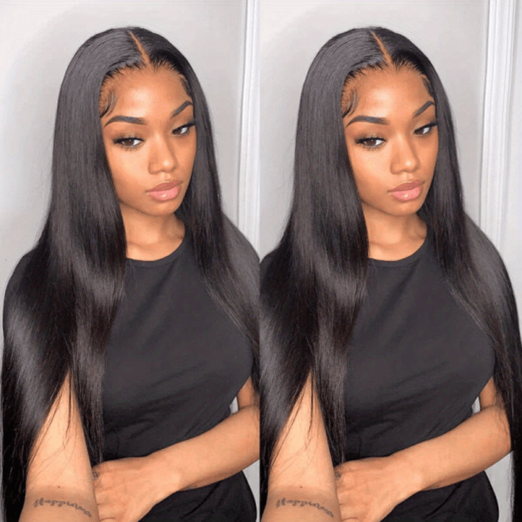 13x4 Straight HD Transparent Lace Front Wigs Human Hair 150% Density Glueless Brazilian Virgin Human Hair Lace Frontal Wigs For Women Pre Plucked With Baby Hair Natural Hairline 28 30 32 34 Inches Straight Lace Frontal Wigs N - Lena & Miles Exquisite Boutique LLC.