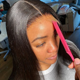 13x4 Straight HD Transparent Lace Front Wigs Human Hair 150% Density Glueless Brazilian Virgin Human Hair Lace Frontal Wigs For Women Pre Plucked With Baby Hair Natural Hairline 28 30 32 34 Inches Straight Lace Frontal Wigs N - Lena & Miles Exquisite Boutique LLC.