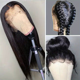 13x4 Straight HD Transparent Lace Front Wigs Human Hair 150% Density Glueless Brazilian Virgin Human Hair Lace Frontal Wigs For Women Pre Plucked With Baby Hair Natural Hairline 28 30 32 34 Inches Straight Lace Frontal Wigs N - Lena & Miles Exquisite Boutique LLC.