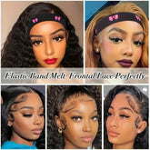 1pc/3pcs Elastic Headband For Wigs With Ear Protector, Adjustable Edge Scarf Elastic Headband For Lace Wigs - Lena & Miles Exquisite Boutique LLC.