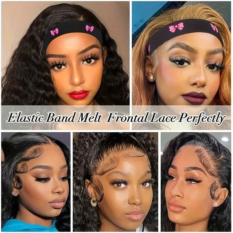 1pc/3pcs Elastic Headband For Wigs With Ear Protector, Adjustable Edge Scarf Elastic Headband For Lace Wigs - Lena & Miles Exquisite Boutique LLC.