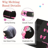 1pc/3pcs Elastic Headband For Wigs With Ear Protector, Adjustable Edge Scarf Elastic Headband For Lace Wigs - Lena & Miles Exquisite Boutique LLC.
