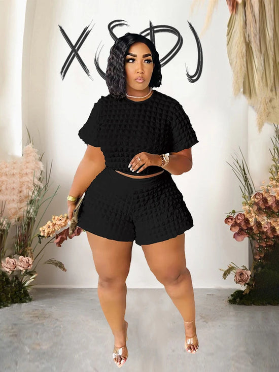 Summer Suit Chic and Elegant Woman Set New In Sexy Outfit Casual Shorts Sets Womens 2 Piece Plus Size Dropshipping Wholesale - Lena & Miles Exquisite Boutique LLC.