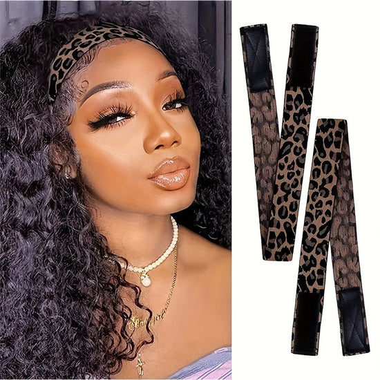 1pc Elastic Bands for Wigs Edges Lace Melting Band for Lace Wigs Thick Laying Adjustable Bands Edge Wrap to Lay Edges Lace Frontal Melt Band for Wigs, Edge Laying Band for Women - Lena & Miles Exquisite Boutique LLC.