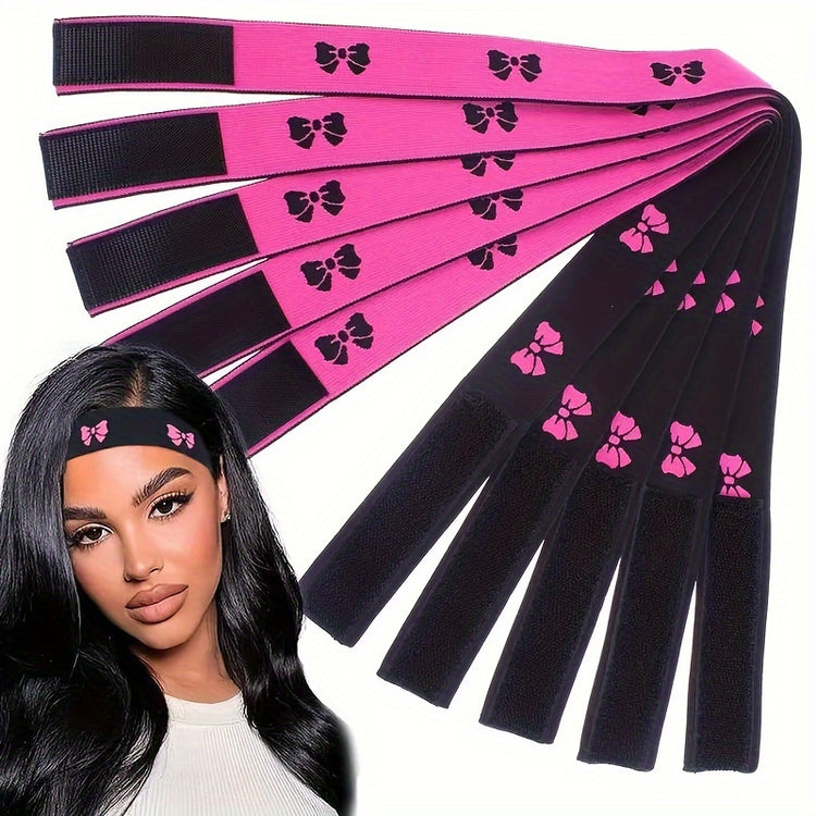 1pc Elastic Bands for Wigs Edges Lace Melting Band for Lace Wigs Thick Laying Adjustable Bands Edge Wrap to Lay Edges Lace Frontal Melt Band for Wigs, Edge Laying Band for Women - Lena & Miles Exquisite Boutique LLC.
