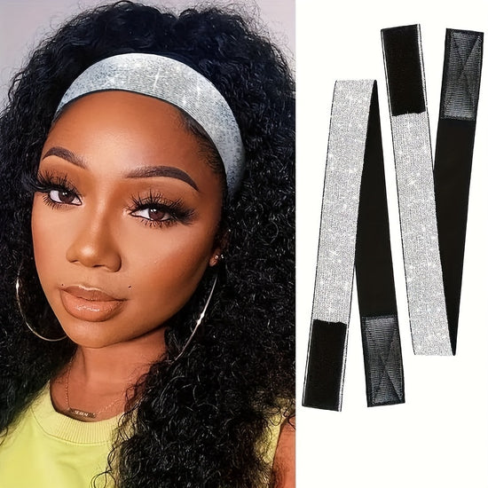 1pc Elastic Bands for Wigs Edges Lace Melting Band for Lace Wigs Thick Laying Adjustable Bands Edge Wrap to Lay Edges Lace Frontal Melt Band for Wigs, Edge Laying Band for Women - Lena & Miles Exquisite Boutique LLC.