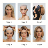 Highlight Blonde Long Body Wave Hair Wigs For Women 26 Inch Long Curly Wavy Hair Wigs Natural Looking Synthetic Fiber Hair Wigs - Lena & Miles Exquisite Boutique LLC.