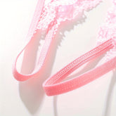 1/6 pcs Exquisite Floral Lace Mesh Thongs - Hollow Out Open Crotch Design, Breathable, Comfortable, Sexy Women&