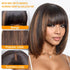 220% 16Inch Highlight Ombre Bob Wigs 13X6 Straight Hd Lace Frontal Glueless Front Short Bob Wig Colored Human Hair Ready to Wear - Lena & Miles Exquisite Boutique LLC.