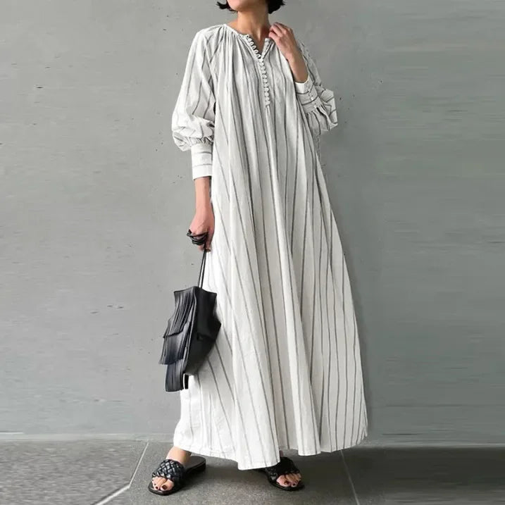 Casual Shirt Dress for Women Muslim Abaya - Lena & Miles Exquisite Boutique LLC.