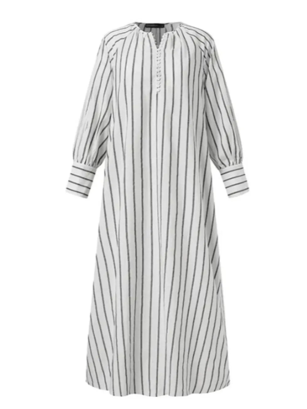 Casual Shirt Dress for Women Muslim Abaya - Lena & Miles Exquisite Boutique LLC.