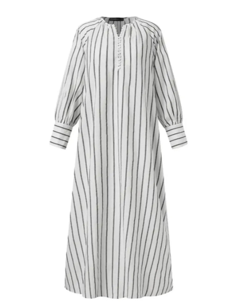 Casual Shirt Dress for Women Muslim Abaya - Lena & Miles Exquisite Boutique LLC.