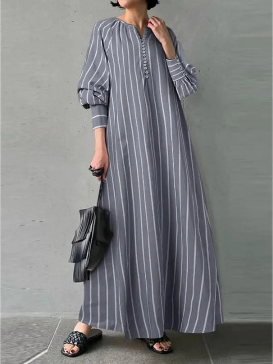 Casual Shirt Dress for Women Muslim Abaya - Lena & Miles Exquisite Boutique LLC.