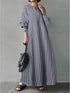 Casual Shirt Dress for Women Muslim Abaya - Lena & Miles Exquisite Boutique LLC.